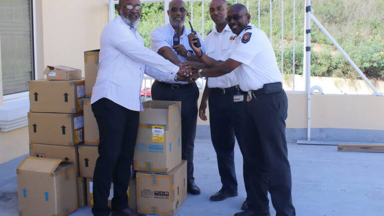 Fire Department receives communication equipment from Trust Fund