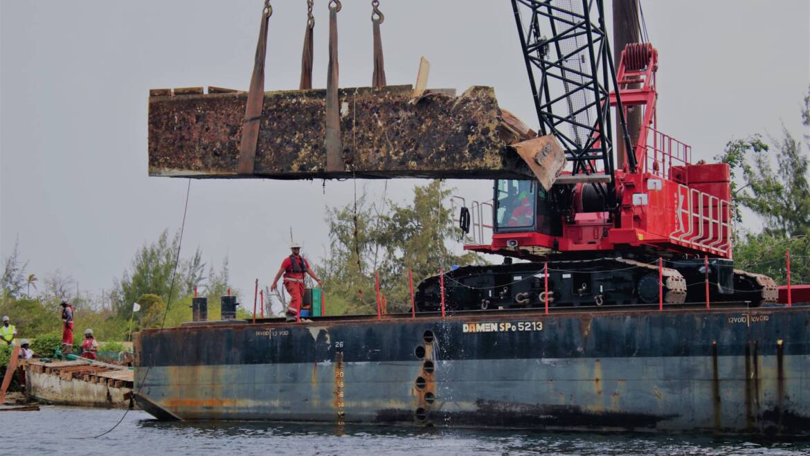 Shipwrecks and debris removed from Mullet Pond