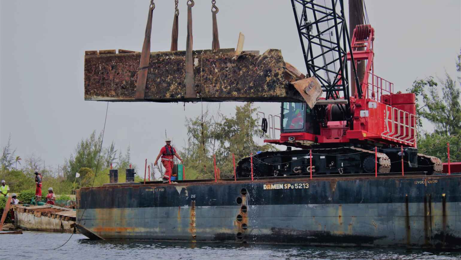 Shipwrecks and debris removed from Mullet Pond