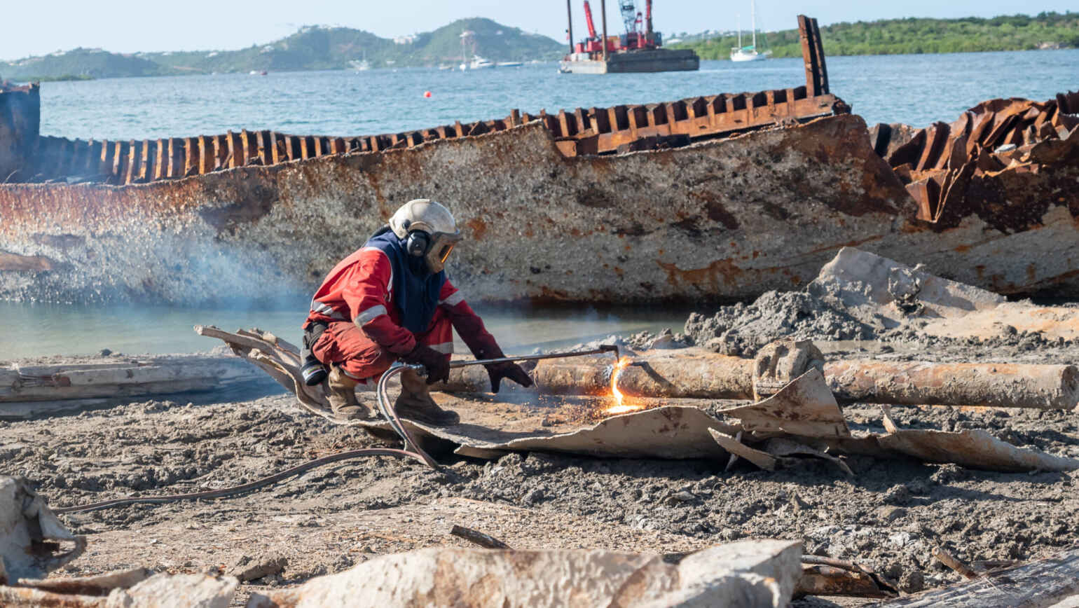 139 shipwrecks successfully removed from the Simpson Bay Lagoon as salvaging activity wraps up